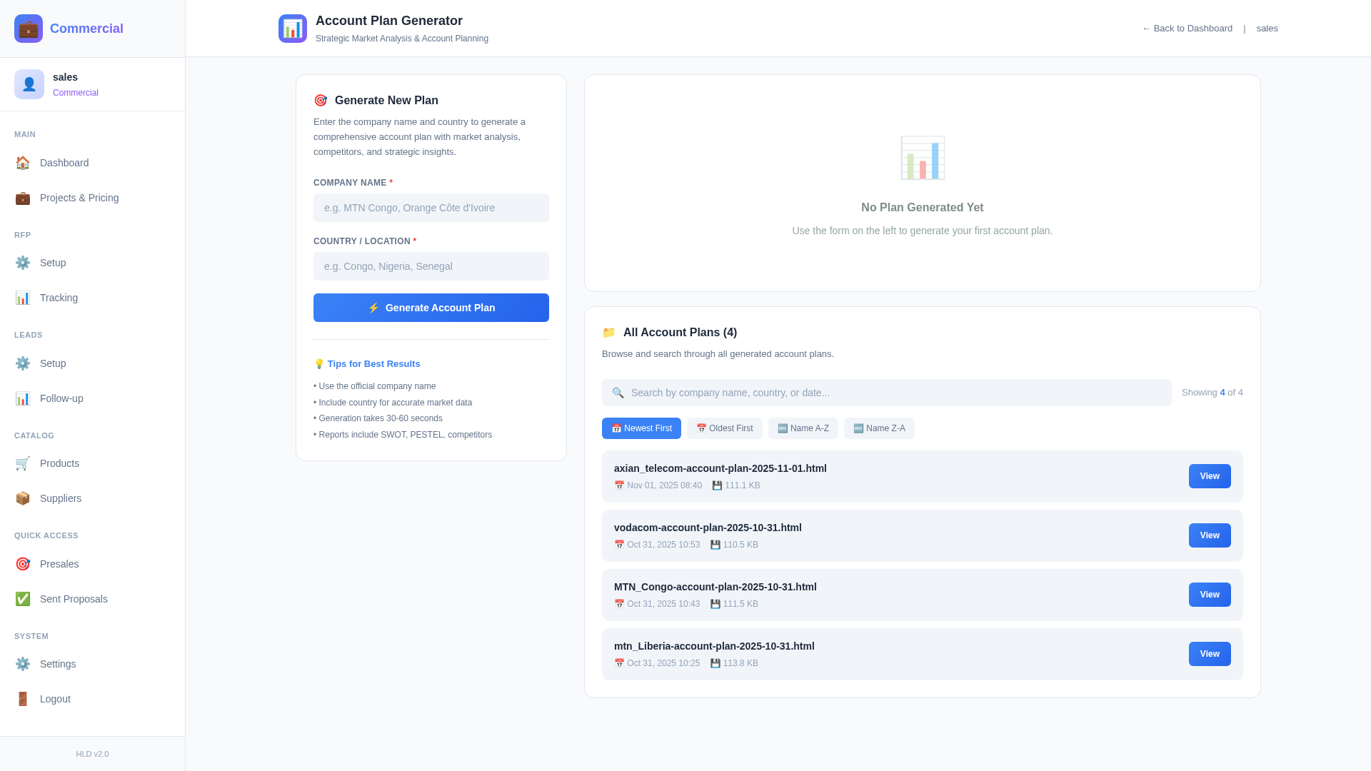 AI Account Plans